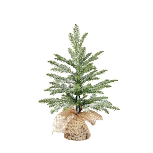 Black Box Trees Brewer Kunstkerstboom in Jute - H45 x Ø36 cm - Frosted Green