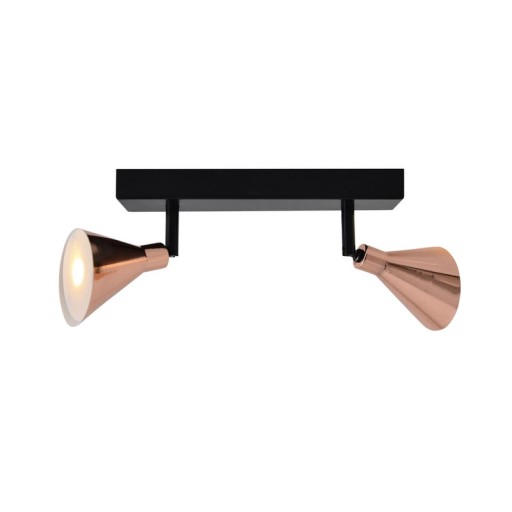 2 LED wall u. Ceiling spotlight "Copper"