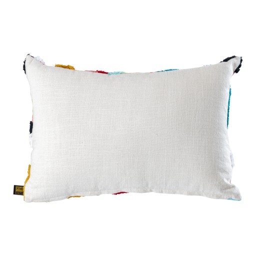 Courtneay Blue Rectangle Embroidery Cushion Lines