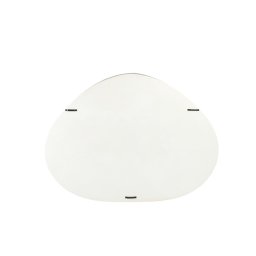 Emmelie White MDF Rough Oval Wall Rack Low