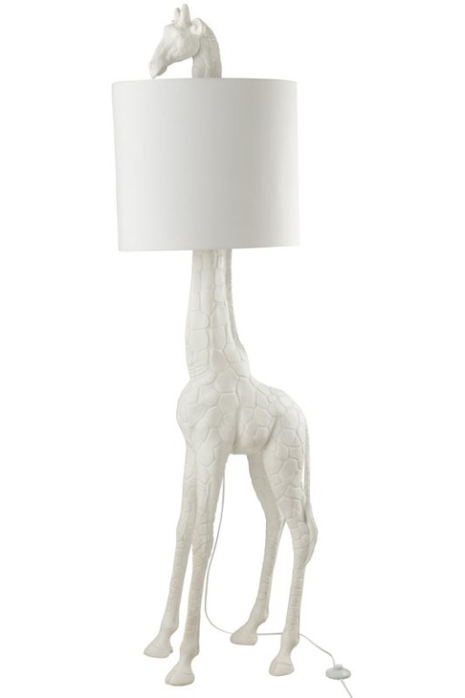 J-Line lamp Giraffe - polyresin - white