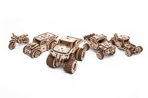 Eco-Wood-Art 5 in 1 Vehicles set, 1034,