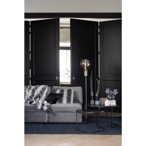 J-Line bijzettafel Oxidize - aluminium/ijzer - zwart/groen