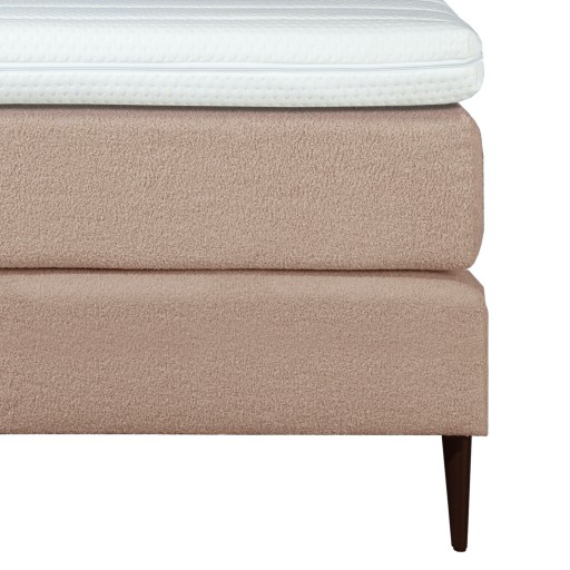Mörgenn Bouclé Boxspring Oud Roze 140x210