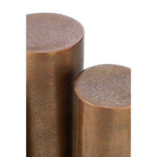 J-Line decoratie Pilaren Rond - metaal - goud - 3 stuks