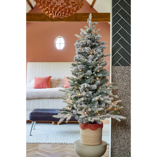 Grimshaw Kunstkerstboom met LED Verlichting en Timerfunctie - H120 x Ø60 cm - Groen