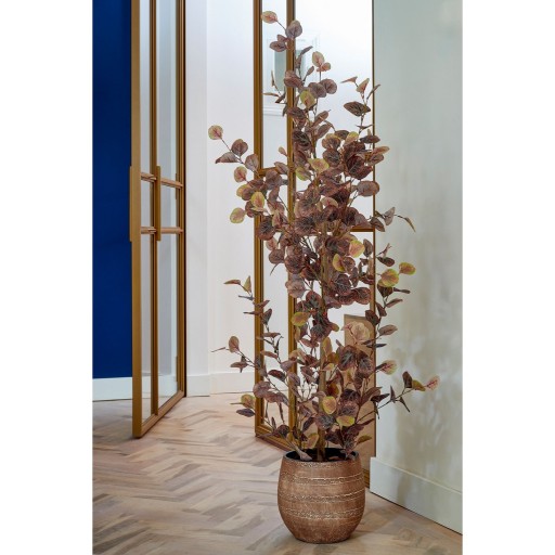 Eucalyptus Kunstplant in Bloempot - H180 x Ø80 cm - Brons