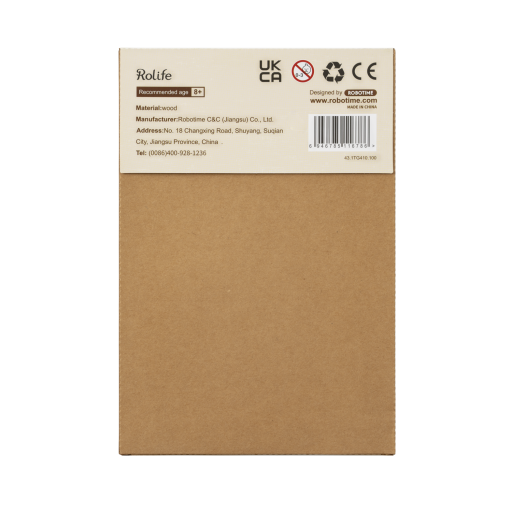 Robotime, 3D Houten Puzzel Muziekinstrument Accordion, TG410, 17x7,5x9,5cm