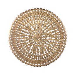 Xavery Bronze Round Iron Wall Panel Carved Look L