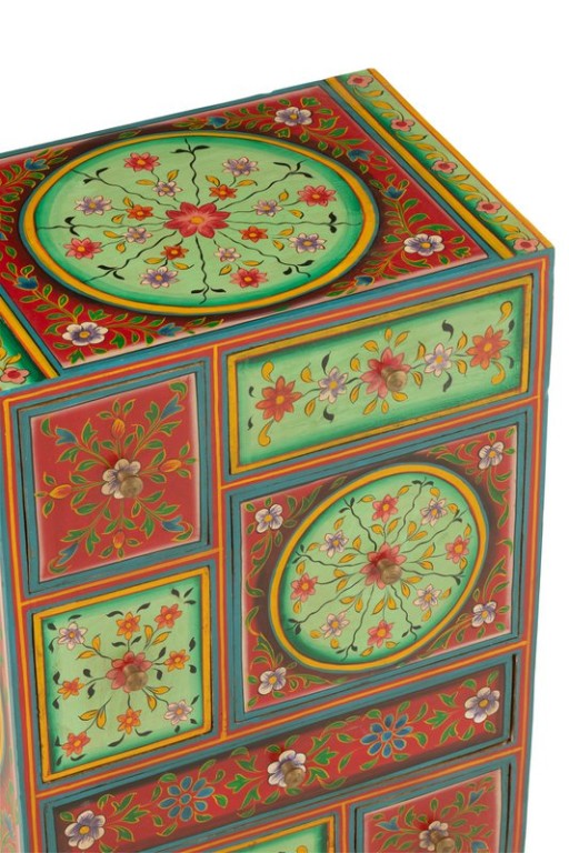 J-Line Cabinet 7 drawers Mumbai Mango Wood Mix