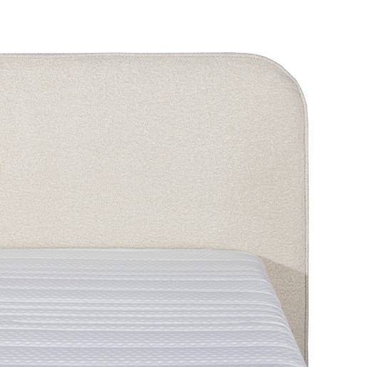 Mörgenn Bouclé Boxspring Beige 140x200