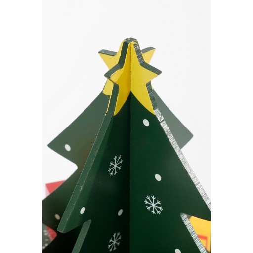 Adventskalender - H30 x Ø28 cm - MDF - 100% FSC - Meerkleurig