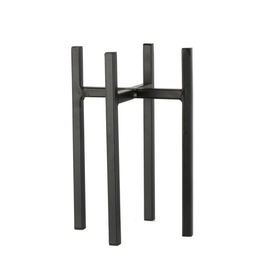 Ascot Plantenstandaard | Plant Stand L14 x B14 x H25 cm | Metaal - Zwart