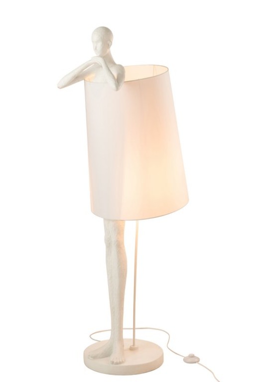 J-Line lamp Man - polyresin - white