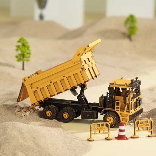 Robotime, Houten Puzzel 3D Dump Truck, TG603K, 18x7,5x8cm