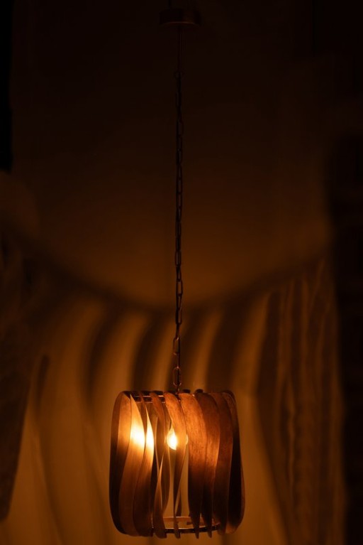 J-Line hanging lamp Tina - iron - black - gold