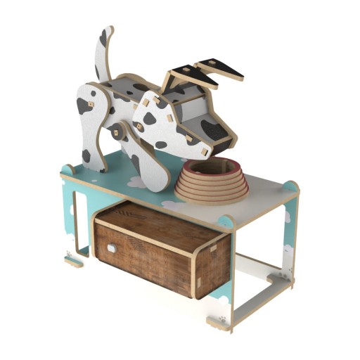 Ilo Build 3D Mechanische Houten Modelbouw The Dogs Dinner, 0220, 12,5x13x13,5cm
