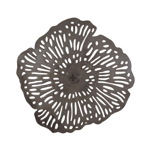 Ryhann Nickel Casted Alu Flower Wall Deco Bowl L