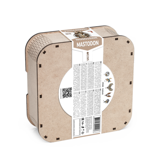 Eco Wood Art Wooden Jigsaw Puzzle Mammoth/Mastodon, 2208, size L, 54x40x0.5cm