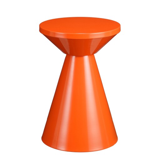 Jim Bijzettafel - H45 x Ø31 cm - IJzer - Oranje