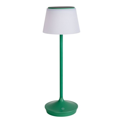 LED Leuchte "EMMI" für Außen und Innen, Tischlampe aus Metall und Kunststoff, mit fest verbauten LEDs, LED Tischlampe für Balkon, Terrasse, Garten, Wohnzimmer, Wintergarten, ca. 38 cm hoch