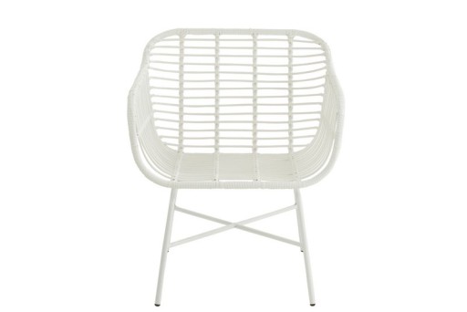 J-Line Rachelle outdoor chair - metal - white