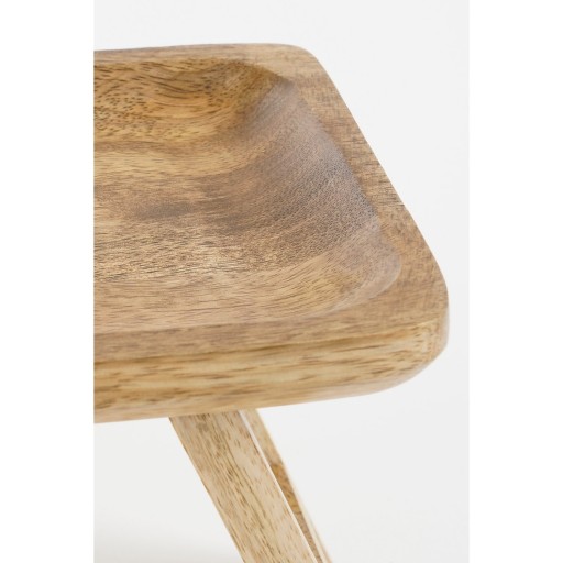 Duko Dienblad - L40 x B15 x H15 cm - Mangohout - Donkerbruin