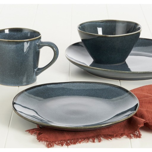 Racco Serviesset 4 Persoons - Steengoed - Donkergrijs