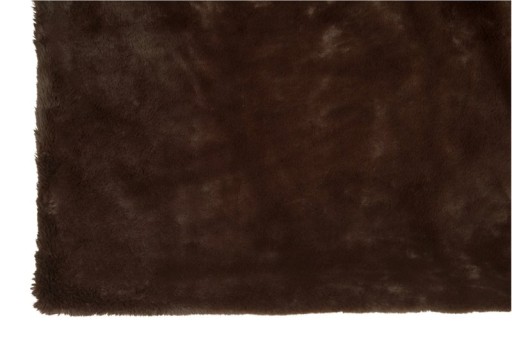 J-Line Plaid Cutie - polyester – 180x130 cm – donkerbruin