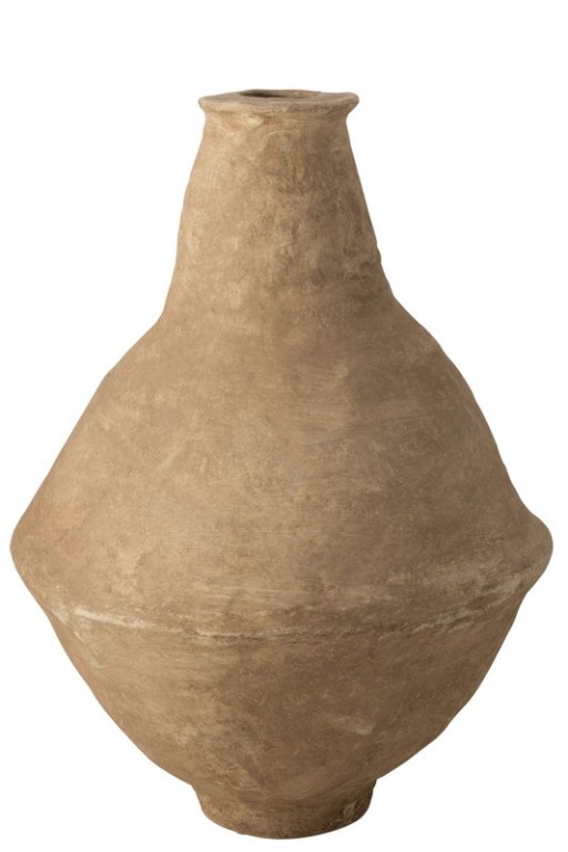 J -Line Vase Chad - Paper Mache - Brown - Extra Large - 86 cm high