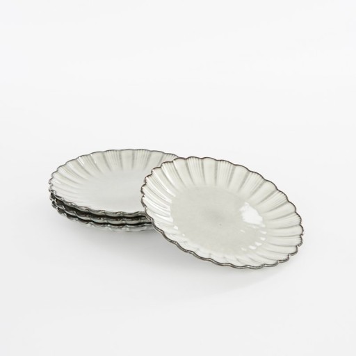 Corfu Breakfast plate - H3 x Ø21 cm - Ceramic - Gray