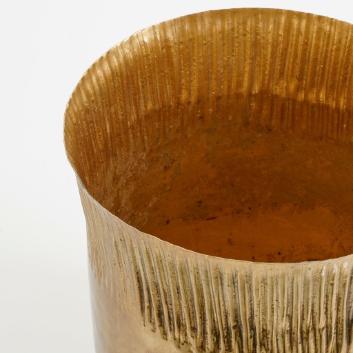 Xavier Plantenpot - H26 x Ø25 cm - IJzer - Goud