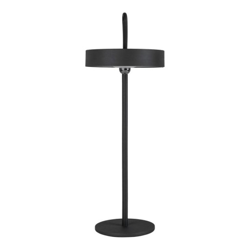 LED battery table lamp magnetically "Ella" for outside and inside, made of metal and plastic in black, 35 cm high