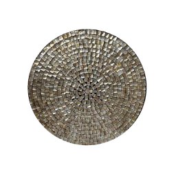 Nikael Bronze Round Poly Shell Bamboo Wall Panel L