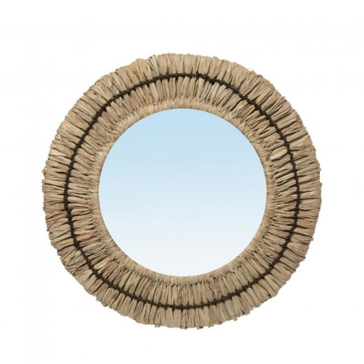 The Gajih Mirror | Natuurlijke Zwart | Ronde S - Ø 31 cm
