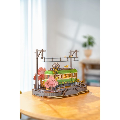 Robotime, DIY 3D Houten Modelbouwpakket, Sakura Journey, TGS02, 23,2x14x16,7cm