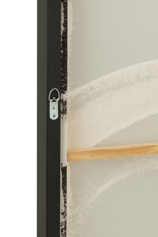 J-Line Wall Decoration Abstract Canvas/Poly Black/White