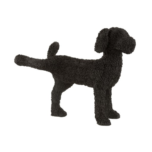 J-Line decoratie Hond Max - polyresin - zwart