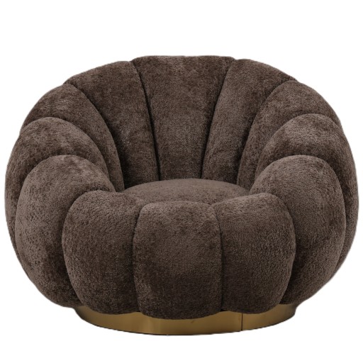 Daisy Fauteuil Antelope Euphoria 6 Gold Base