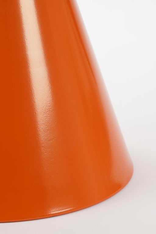 Celise side table - H44 x Ø59 cm - Metal - Orange