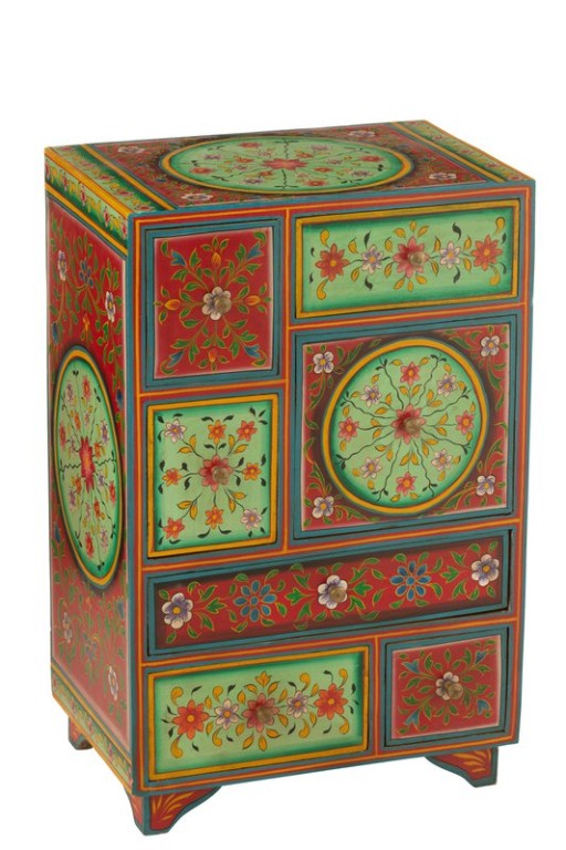 J-Line Cabinet 7 drawers Mumbai Mango Wood Mix