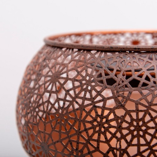 LED decorative solar light with a base of 25 cm high, with flame effect, for outside, made of rust-colored metal and plastic, with a firmly built-in LED