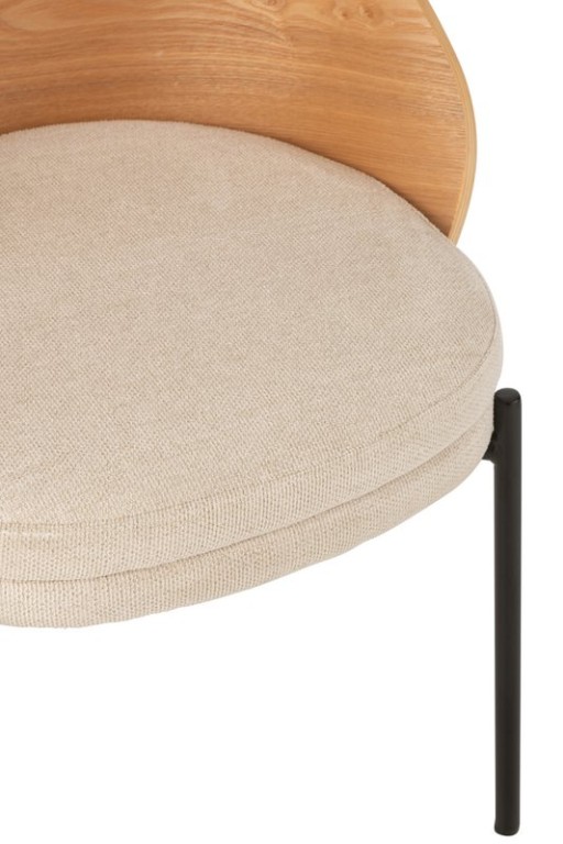 J-Line Chair Lone Plywood/Metal Natural/Beige