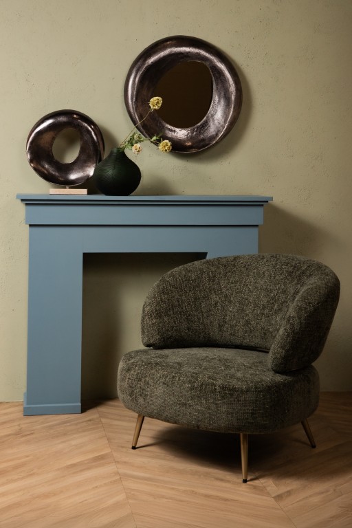 Daweson Nickel Casted Alu Mirror Open Round