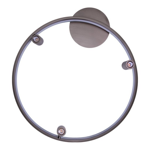 LED Deckenleuchte "TRISTAN", moderne Deckenlampe aus Metall und Kunststoff in Stahl-blank, die LEDs sind fest verbaut. Mit ca. 58 cm Ødie ideale Beleuchtung für Wohnzimmer, Esszimmer oder Küche.