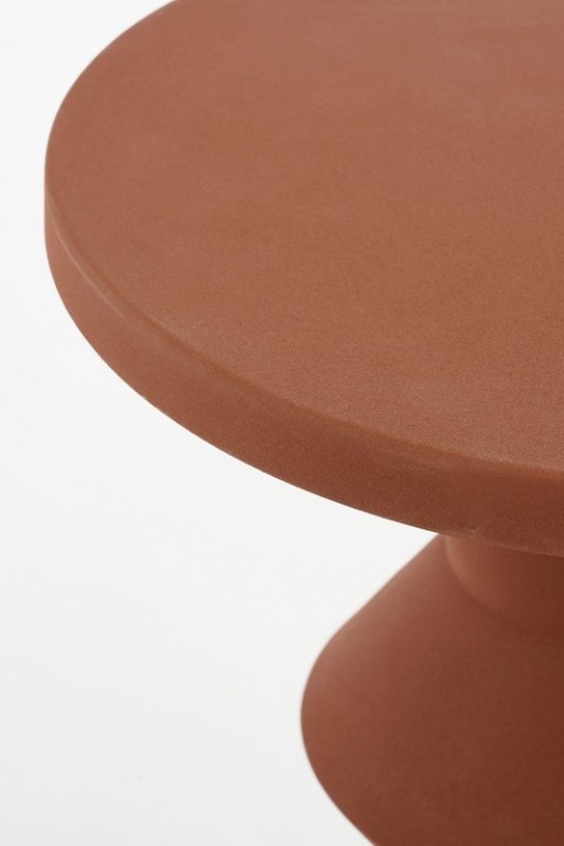 Estate side table - H41 x Ø34 cm - Metal - Terra