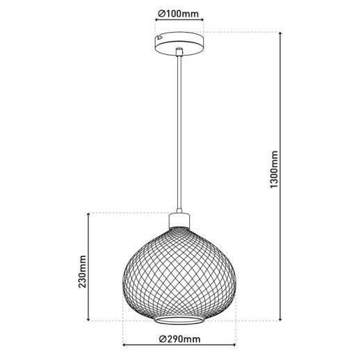 Glas-Pendelleuchte "SURRAT" d: 29cm