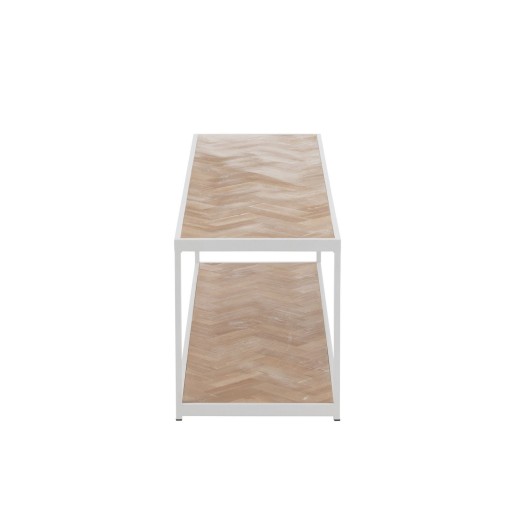 J-Line salontafel Zigzag - hout/metaal - naturel/wit