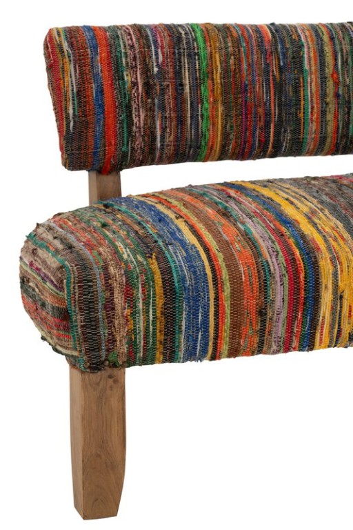J-Line Sofa 2 Persons Chindi Wood/Textile Mix