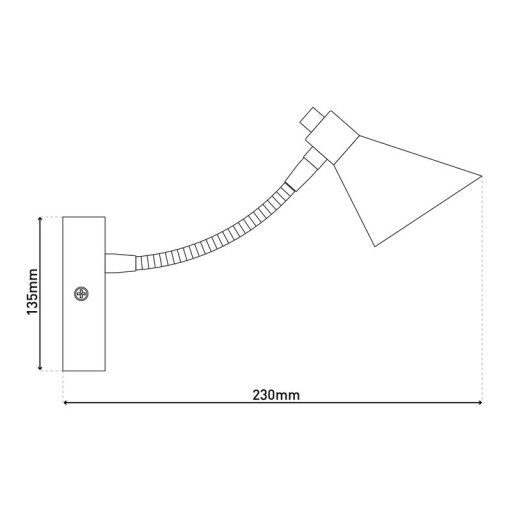 LED wall light "Copper"